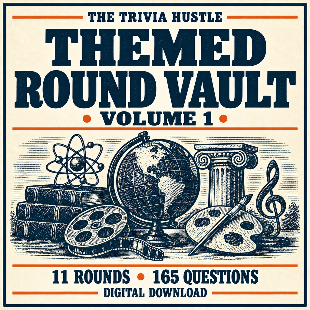 The Trivia Hustle Themed Round Vault - Volume 1 — 11 ROUNDS • 165 QUESTIONS