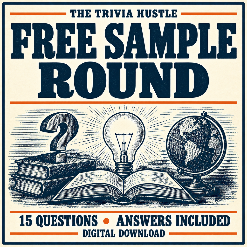 FREE Sample Trivia Round — 15 Questions From a Working Host — 15 QUESTIONS • ANSWERS INCLUDED