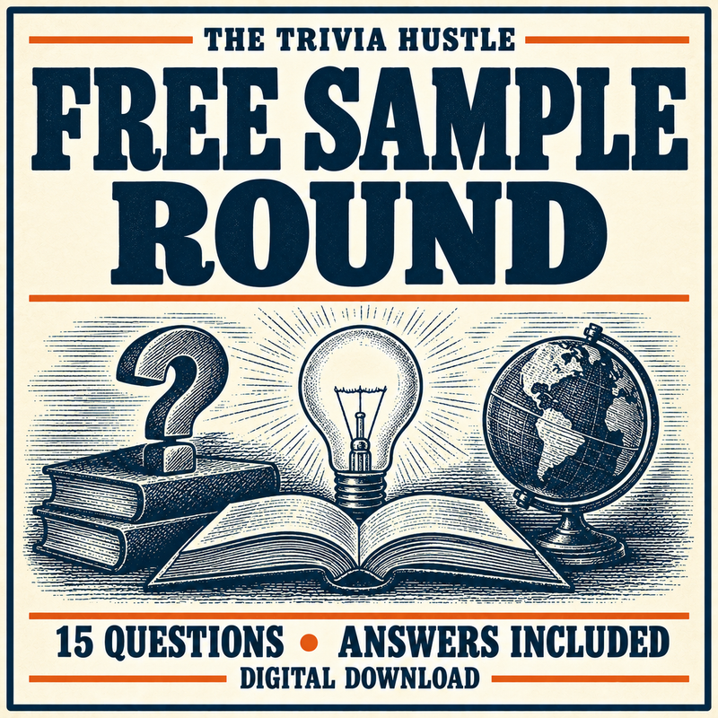 FREE Sample Trivia Round — 15 Questions From a Working Host — 15 QUESTIONS • ANSWERS INCLUDED
