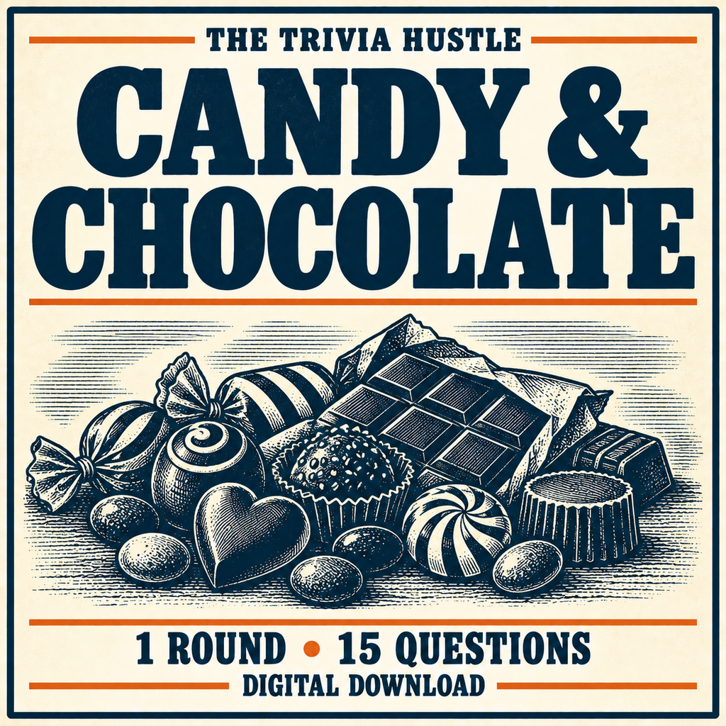 The Trivia Hustle Archive Round: Candy & Chocolate — 1 ROUND • 15 QUESTIONS