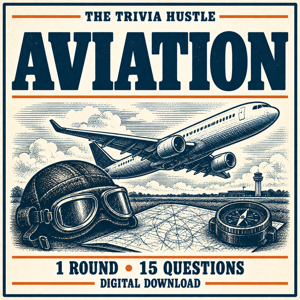 The Trivia Hustle Archive Round: Aviation — 1 ROUND • 15 QUESTIONS