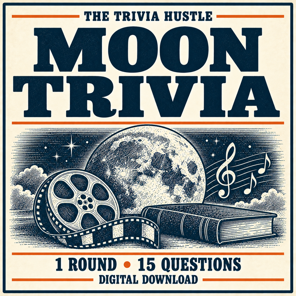 The Trivia Hustle Archive Round: Moon Trivia — matching illustrated cover