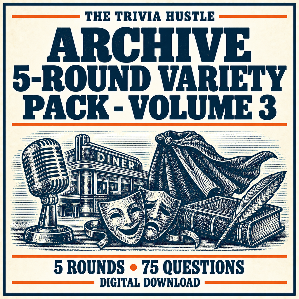 The Trivia Hustle Archive 5-Round Variety Pack - Volume 3 — matching illustrated cover